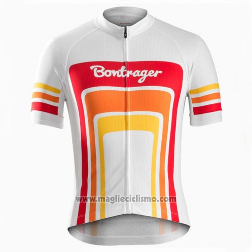 2016 Abbigliamento Ciclismo Trek Bontrager Rosso e Bianco Manica Corta e Salopette